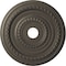 Ekena Millwork Cole PVC Medallion (Canopies up to 6"), 22"OD x 3 1/2"ID x 1"P, Metallic Weathered Steel CMP22CODST - alternate 1